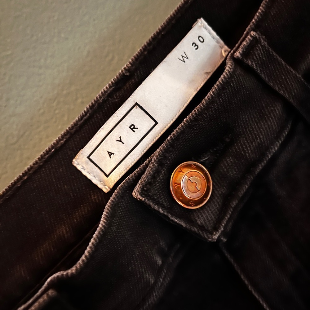 AYR Black blend straight leg Jeans